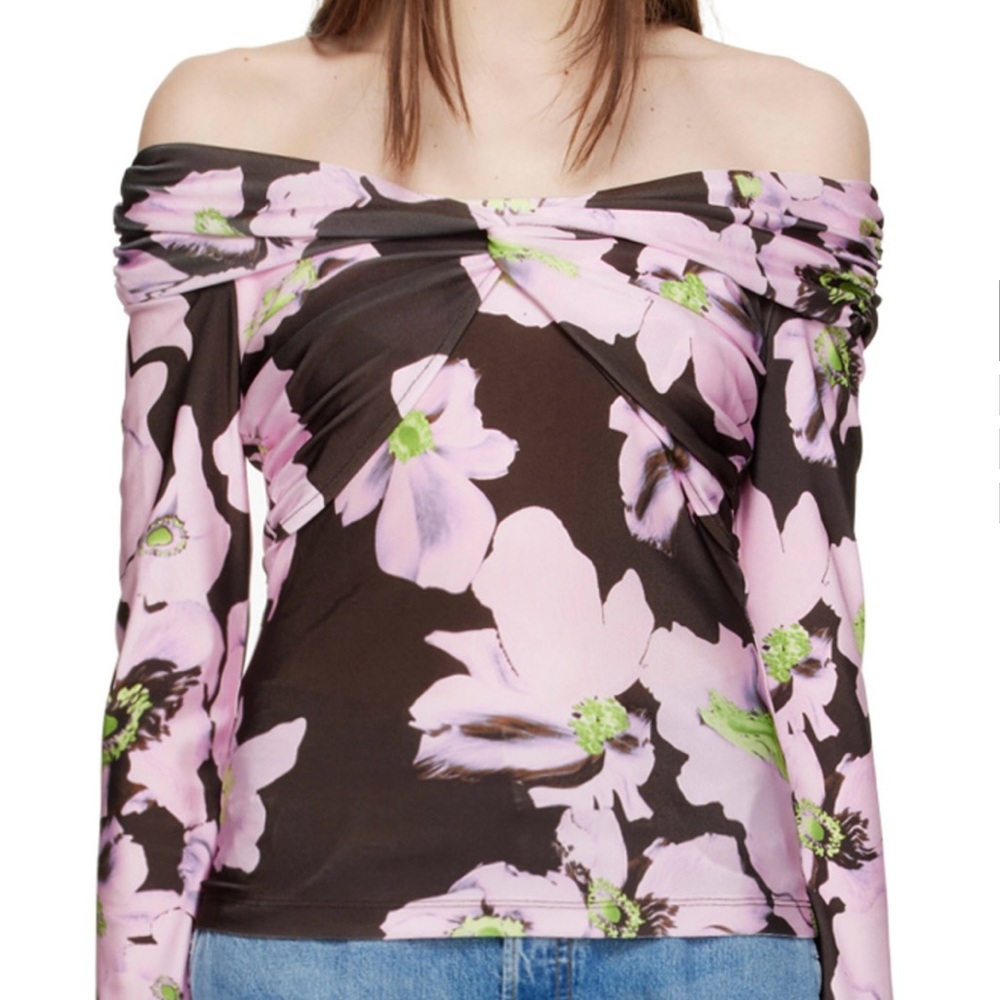Stine Goya Floral Off-Shoulder Top
